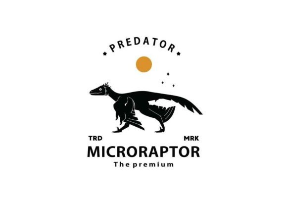 Download Microraptor Logo Vector Silhouette - Premium Bundle