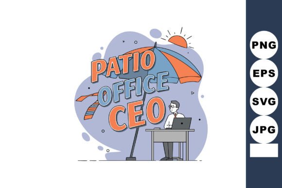 Download Patio Office CEO Working Outdoors Under - Premium Bundle