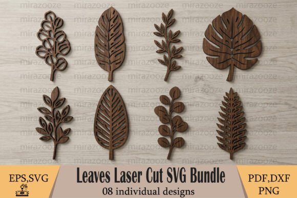 Download Leaves Laser Cut SVG Bundle - Laser cut Collection