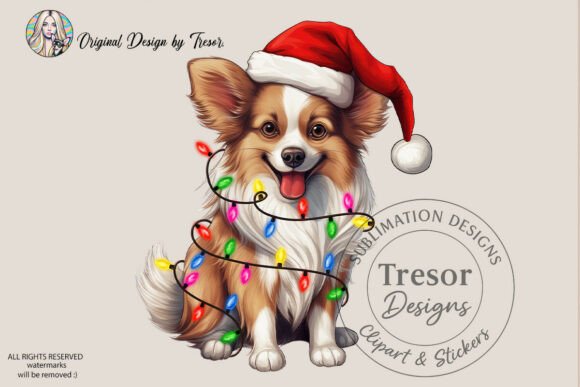Download Christmas Corgi Dog Santa Hat Clipart - Santa hat clipart Collection